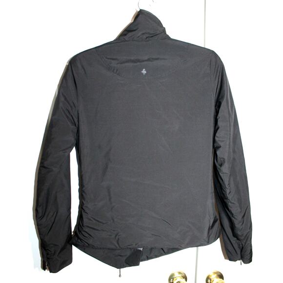 Prana Black Assymetric Zip Front Light Jacket sz XS - Picture 2 of 3